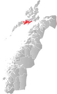 Localisation de Vågan