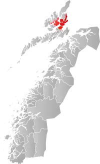 Localisation de Sortland