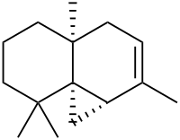 Formule squelettique du thujopsène