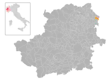 Localisation de Azeglio