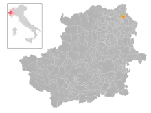 Localisation de Montalto Dora