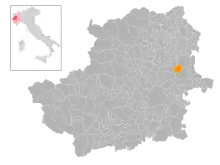 Localisation de Montanaro