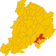 Localisation de Casalfiumanese