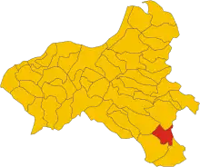 Localisation de Mongiana