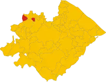 Localisation de Monte Cerignone