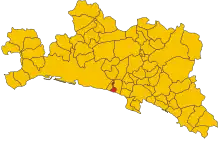 Localisation de Pieve Ligure