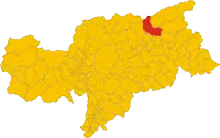 Localisation de Selva dei Molini