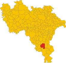Localisation de Val di Nizza