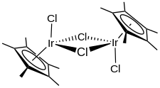 Image illustrative de l’article Dichlorure de (pentaméthylcyclopentadiényl)iridium dimérique