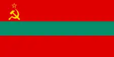 Drapeau et pavillon d'État de la Transnistrie.