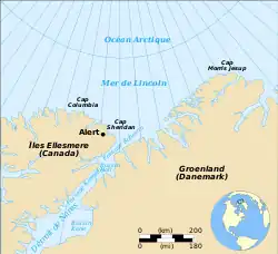 Carte de la mer de Lincoln.