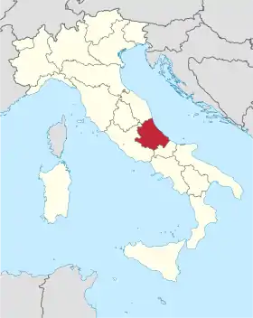 Localisation de Abruzzes