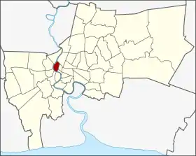 Localisation de Phra Nakhon