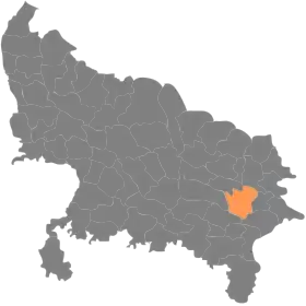 Localisation de District de Pratapgarh आज़मगढ़ ज़िला