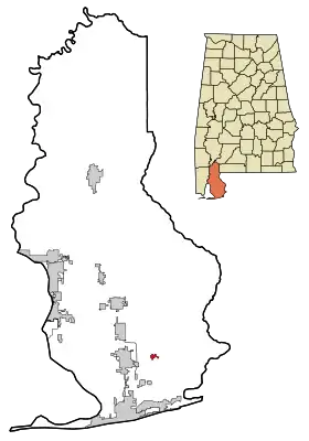 Localisation de Elberta