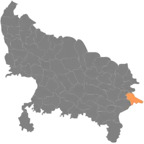 Localisation de District de Ballia बलिया ज़िला