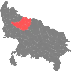 Localisation de Division de Bareli