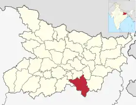 Localisation de District de Jamui