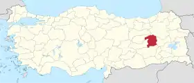 Localisation de Bingöl
