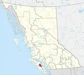 Localisation de District régional de Comox Valley