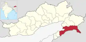 Localisation de District de Changlang