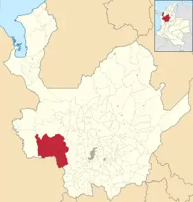 Localisation de Urrao