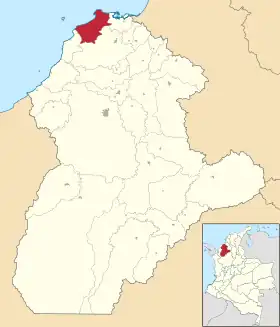 Localisation de San Bernardo del Viento