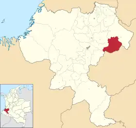 Localisation de Inzá