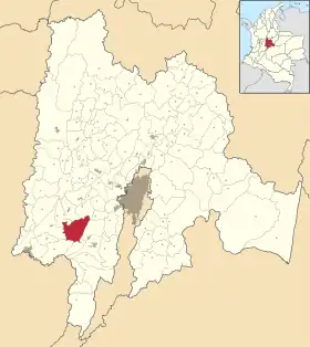 Localisation de Viotá