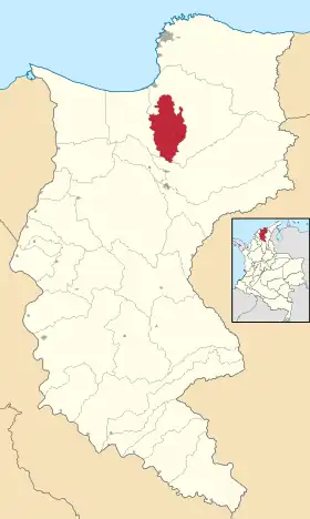 Localisation de Zona Bananera