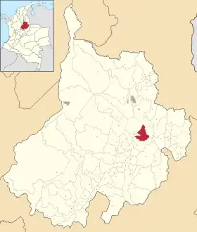 Localisation de Aratoca