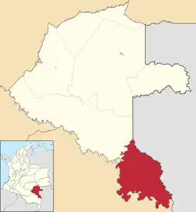 Localisation de Taraira
