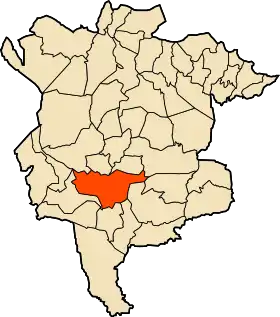 Localisation de Djebel Messaad