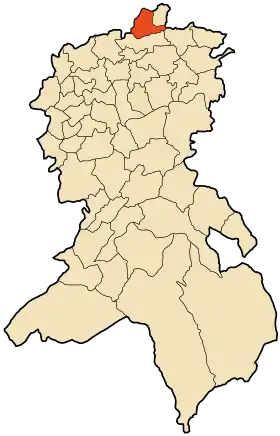 Localisation de Aïn el Berd