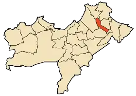 Localisation de Hassi Mefsoukh