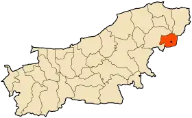 Localisation de Taourga Tawerga / ⵜⴰⵡⴻⵔⴳⴰ (ber)