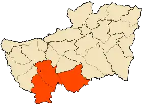 Localisation de Daïra d'Oum El Adhaim