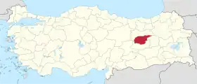 Localisation de Tunceli