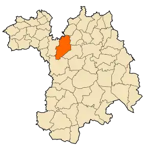 Localisation de Aïn Abessa