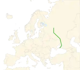 Itinéraire de la route européenne 115