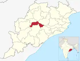 Localisation de District de Boudh बौध जिला