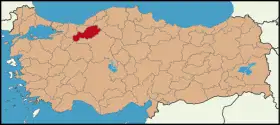 Localisation de Bolu (province)