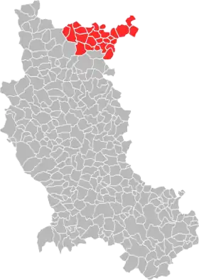 Localisation de Charlieu-Belmont Communauté