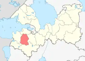 Localisation de Raïon de Volossovo