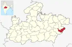 Localisation de District d'Anuppur