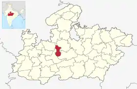 Localisation de District de Bhopalभोपाल जिला