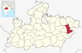 Localisation de District de Shahdol