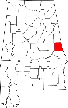 Localisation de Comté de Chambers(Chambers County)