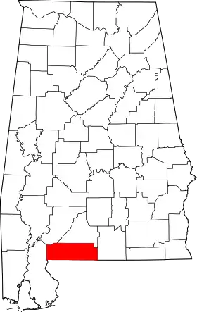 Localisation de Comté d'Escambia(Escambia County)