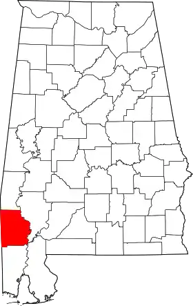Localisation de Comté de Washington(Washington County)